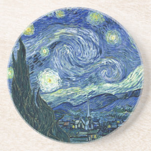 Van Gogh - Starry Night Sandstein Untersetzer