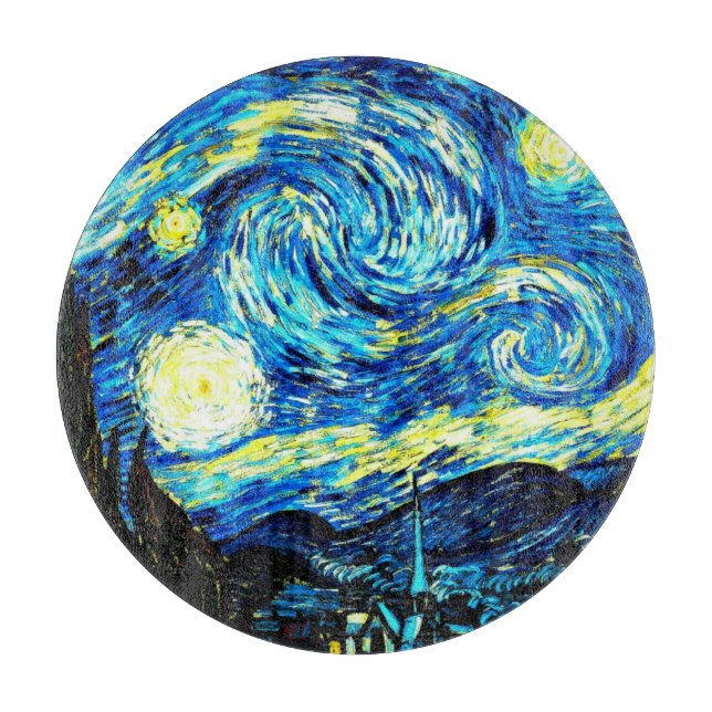 Van Gogh - Starry Night Schneidebrett (Vorderseite)