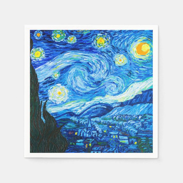 Van Gogh Starry Night Serviette (Vorderseite)