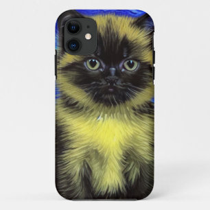 Van Gogh Starry Night Siamese Cat Case-Mate iPhone Hülle