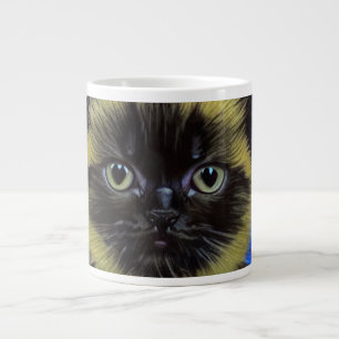 Van Gogh Starry Night Siamese Cat Jumbo-Tasse