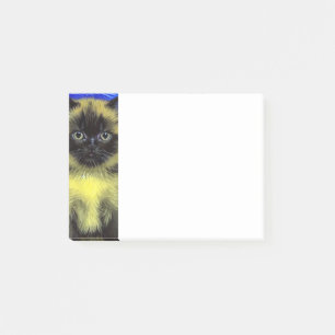 Van Gogh Starry Night Siamese Cat Post-it Klebezettel