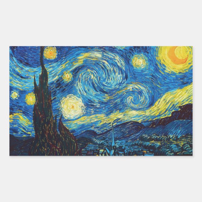 Van Gogh Starry Night Stickers (Vorderseite)