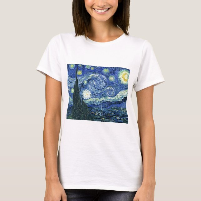 Van Gogh Starry Night T-Shirt (Vorderseite)