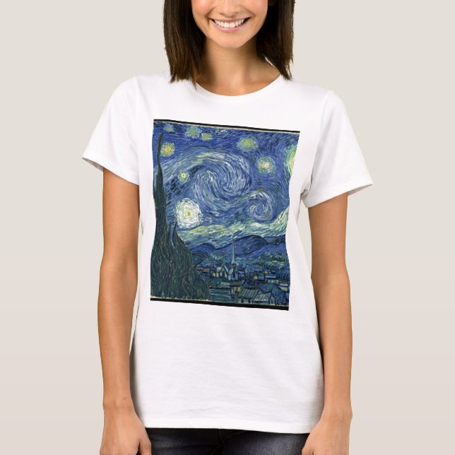 Van Gogh Starry Night T-Shirt (Vorderseite)