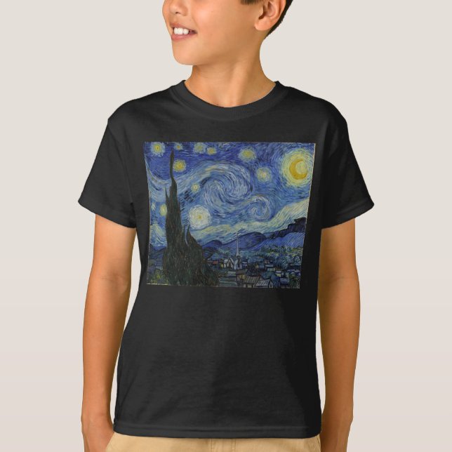 Van Gogh Starry Night T-Shirt (Vorderseite)