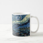 Van Gogh Starry Night Tasse<br><div class="desc">Meisterwerk der Vincent Van Gogh Starry Night, Vintage Kunstwerke zu modernen Produkten aus Zazilicious</div>