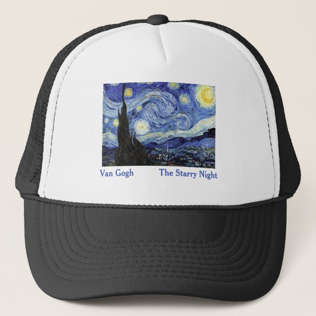 Van Gogh Starry Night Truckerkappe (Vorderseite)