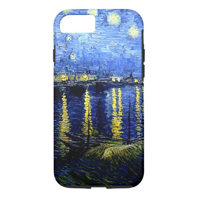 Van Gogh - Starry Night über der Rhone Case-Mate iPhone Hülle (Rückseite)