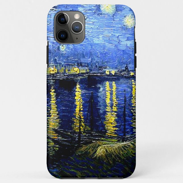 Van Gogh - Starry Night über der Rhone Case-Mate iPhone Hülle (Rückseite)