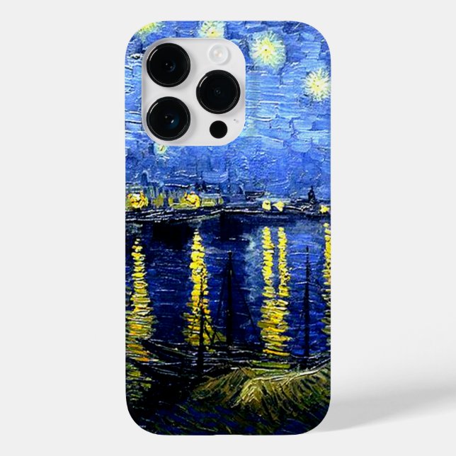 Van Gogh - Starry Night über der Rhone Case-Mate iPhone Hülle (Rückseite)