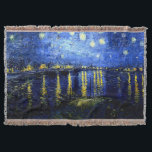 Van Gogh - Starry Night über der Rhone Decke<br><div class="desc">Vincent van Gogh Gemälde,  Starry Night über der Rhone,  werfen Decke.</div>