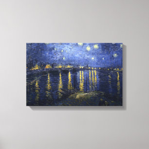 Van Gogh Starry Night über der Rhone Leinwanddruck