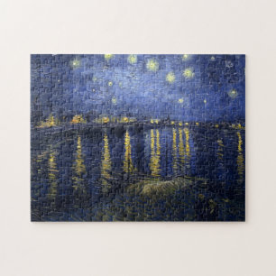 Van Gogh Starry Night über der Rhone Puzzle