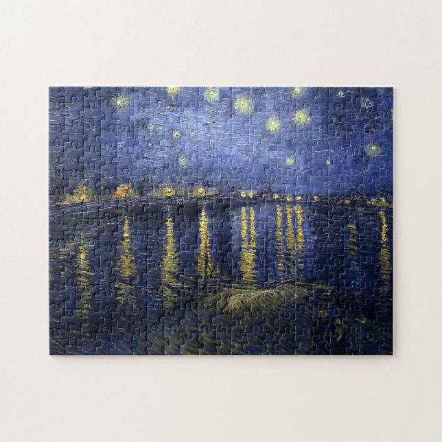 Van Gogh Starry Night über der Rhone Puzzle (Horizontal)