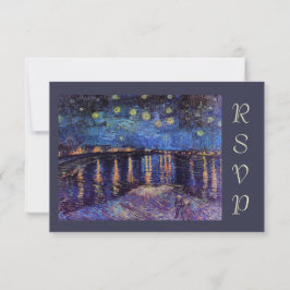 Van Gogh Starry Night über der Rhone uAwg Einladung
