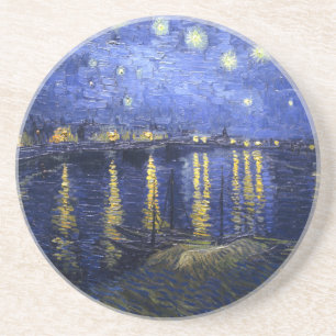 Van Gogh: Starry Night über der Rhone Untersetzer