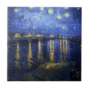 Van Gogh Starry Night über die Rhone-Tile Fliese