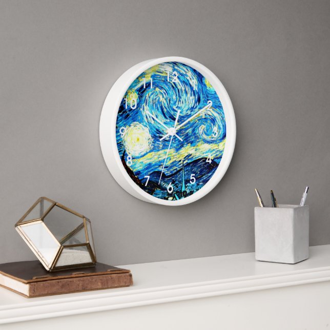 Van Gogh, Starry Night Uhr (Büro)