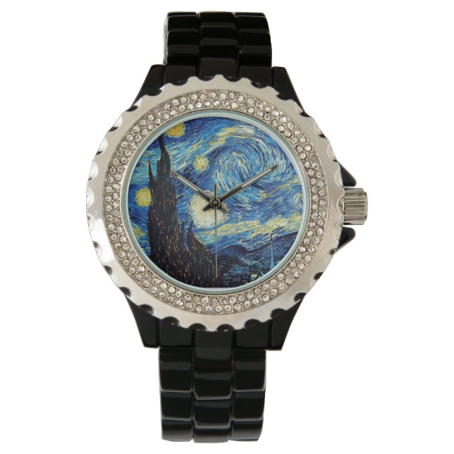 Van Gogh " Starry Night" Watch Armbanduhr (Vorderseite)