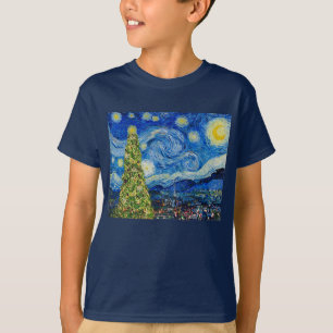 Van Gogh Starry Night - Weihnachtsbaum T-Shirt