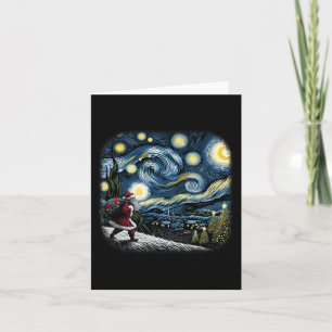 Van Gogh Starry Night Weihnachtsschnee Karte