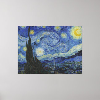 Van Gogh Starry Night Wrapped Canvas Leinwanddruck