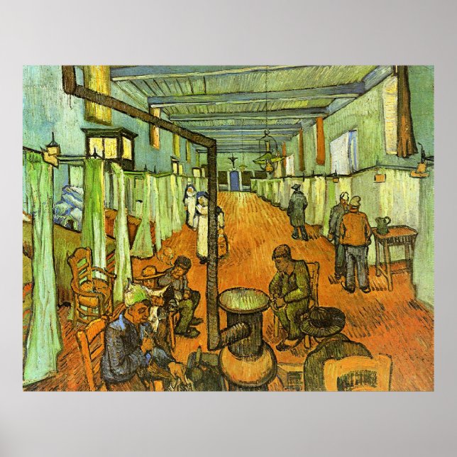 Van Gogh, Station im Krankenhaus, Poster (Vorne)