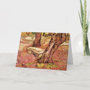 Van Gogh Steinbank im Garten, St. Paul Hospital Karte