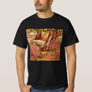 Van Gogh Steinbank im Garten, St. Paul Hospital T-Shirt