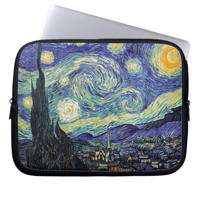 Van Gogh sternenklare Nacht Laptopschutzhülle (Vorderseite)