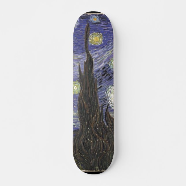 Van Gogh sternenklare Nacht Skateboard (Vorne)