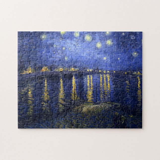 Van Gogh: Sternenklare Nacht über der Rhône Puzzle (Horizontal)