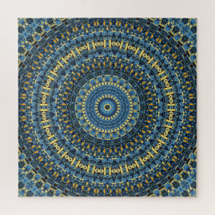 Van Gogh Sternennacht Abstract Groovy Boho Mandala Puzzle