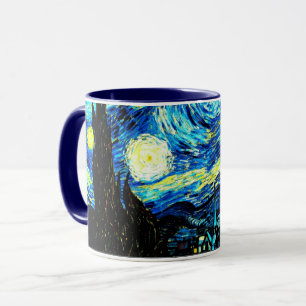 Van Gogh - Sternennacht, berühmtes Gemälde, Tasse