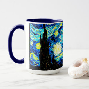 Van Gogh - Sternennacht, berühmtes Gemälde Tasse