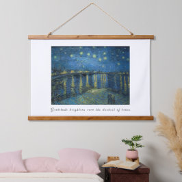 Van Gogh Sternennacht Dankbarkeits-Kunstvolle Aufm Wandteppich Mit Holzrahmen
