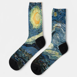 Van Gogh Sternennacht Design Socken