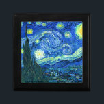 Van-Gogh-Sternennacht Geschenkbox<br><div class="desc">Van Goghs berühmtes Gemälde "Die Sternennacht". Während seines  am Asyl von Saint Remy in den 1880er Jahren malte van Gogh die sanften Hügel und Zypressenbäume,  die er aus seinem Fenster sah.  Digitale Verstärkung durch PixDezines.Copyright © 2008-2016 PixDezines.com™ und PixDezines™ auf zazzle.com. Alle Rechte vorbehalten.</div>