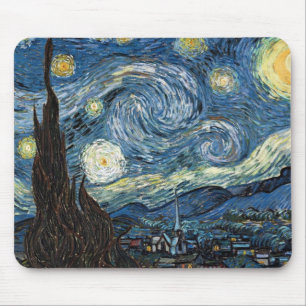 Van Gogh Sternennacht Mousepad