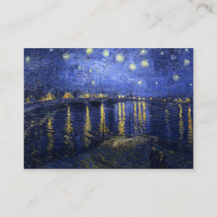 Van Gogh: Sternennacht über der Rhone Visitenkarte