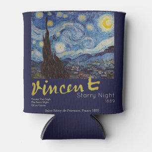 Van Gogh Sternennacht Vintage Blau Meisterwerk Dosenkühler