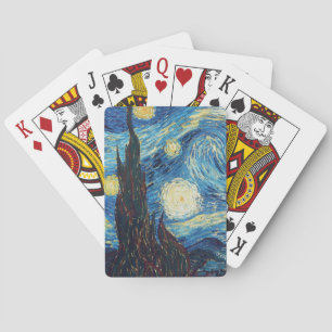 Van Gogh Sternennacht Vintage Blau Meisterwerk Spielkarten