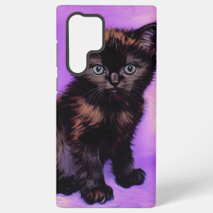 Van Gogh Stil Lila Katze Samsung Galaxy Hülle