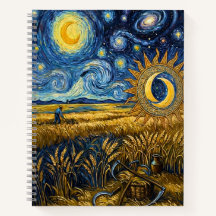 Van Gogh Stil Sternenkorn Weizenfeld Poster