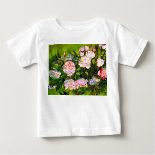 Van Gogh Still Life mit rosa Roses Baby T-shirt