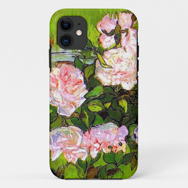 Van Gogh Still Life mit rosa Roses Case-Mate iPhone Hülle (Rückseite)