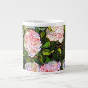 Van Gogh Still Life mit rosa Roses Jumbo-Tasse