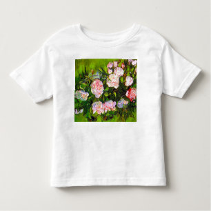 Van Gogh Still Life mit rosa Roses Kleinkind T-shirt