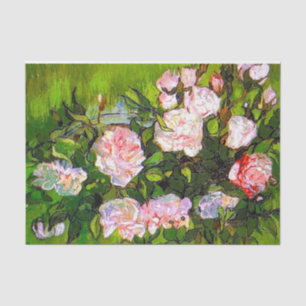 Van Gogh Still Life mit rosa Roses Seidenpapier